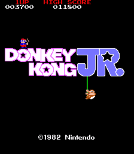 Donkey Kong Jr. (Japan) Title Screen